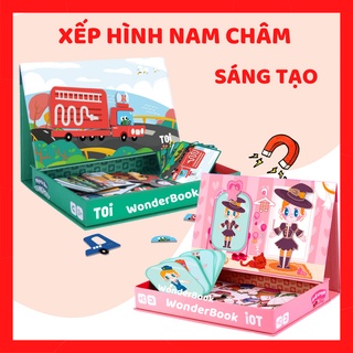 (đồ chơi sáng tạo cho bé) HỘP XẾP HÌNH NAM CHÂM SÁNG TẠO MAGNETIC BOX nhiều chủ đề