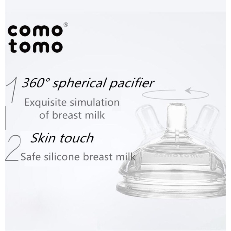 COMOTOMO Bộ 2 Núm Ti Giả Thay Thế Bằng silicone Cho Bé