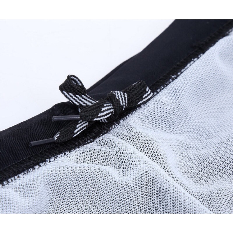 Quần Bơi Đùi Nam Đen Trơn Thun Co Giãn 4 Chiều Free Size Từ 50-65kg (Có Dây Rút Điều Chỉnh) Free Size Từ 50-65kg | BigBuy360 - bigbuy360.vn