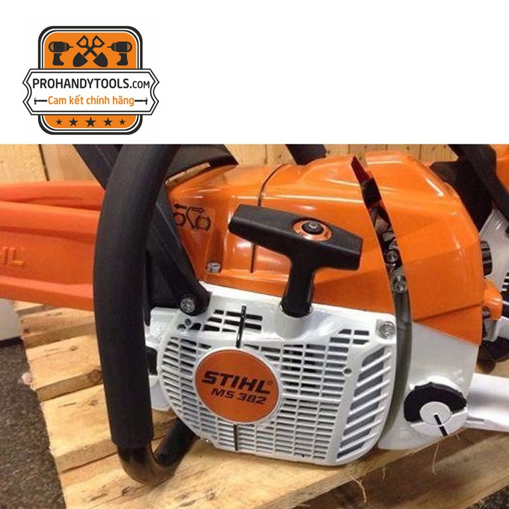 Máy Cưa Xích STIHL MS 382 Đồng Bộ Lam Xích 16in - Tặng 1 Chai Nhớt Rheinol Đức 1L