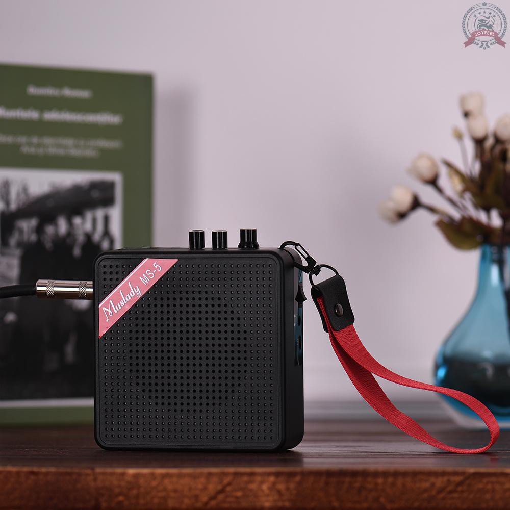 Ampli khuếch đại loa guitar MS-5 mini 5W kết nối thẻ tiện dụng