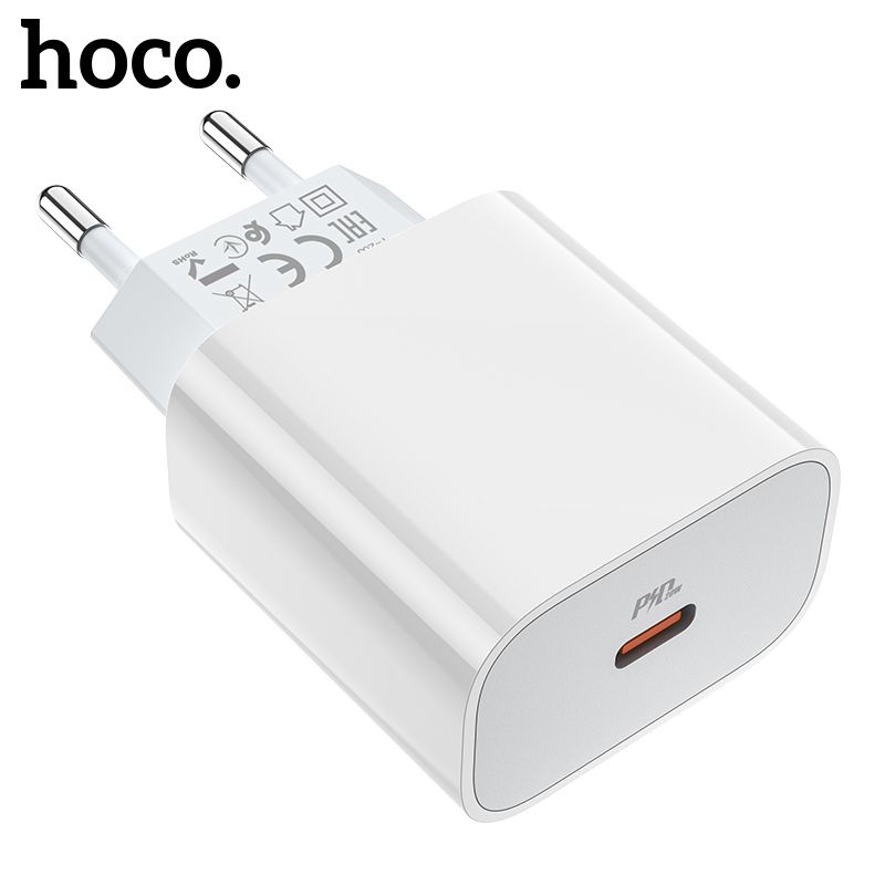 Cốc sạc nhanh Hoco. QC 3.0 EU C76A Plus PD20W Type C thích hợp cho iOS 11 12 Pro Max/ Xiaomi/ Samsung