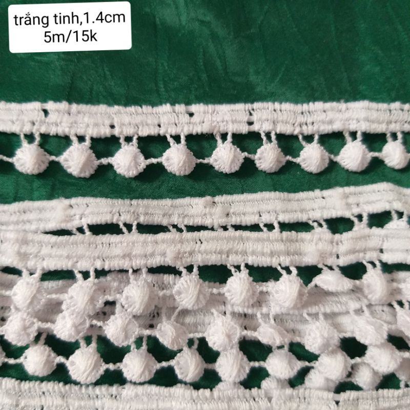 Ren chỉ cotton pom pom,size 7mm đến 1.5 cm