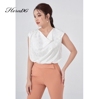 Áo sát nách lụa cổ đổ sát nách HeraDG - SAKBA006-S