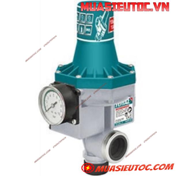 Rờ le máy bơm nước TOTAL TWPS102 tự động ngắt khi không lên nước hoặc khoá đầu ra Automatic Pump Control 10 Bar 10A