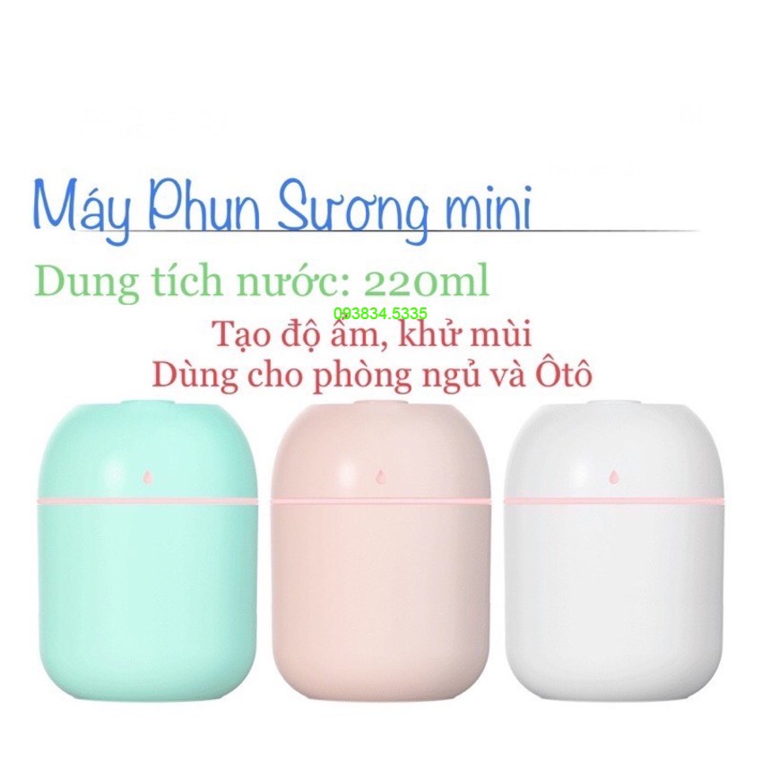 Máy Xông Tinh Dầu Mini-Khuếch Tán Tinh Dầu-  Đèn xông tinh dầu, Bình Phun sương 250ml