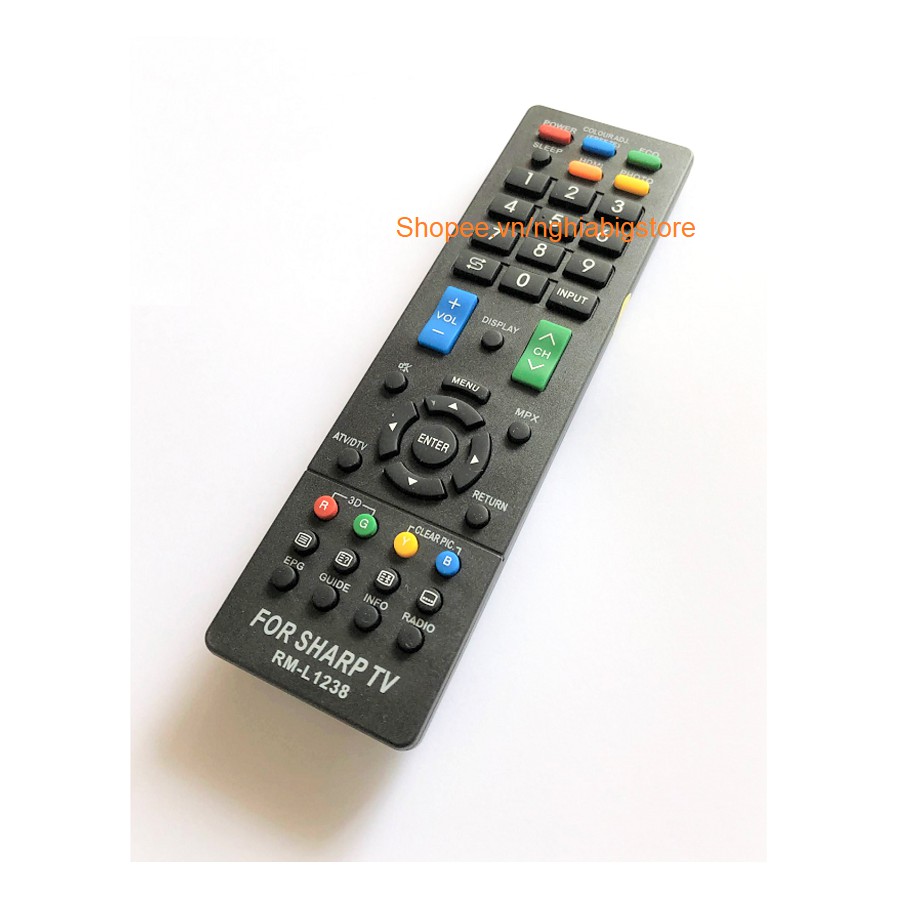 Remote Điều Khiển Tivi SHARP, TV LED, LCD RM-L1238