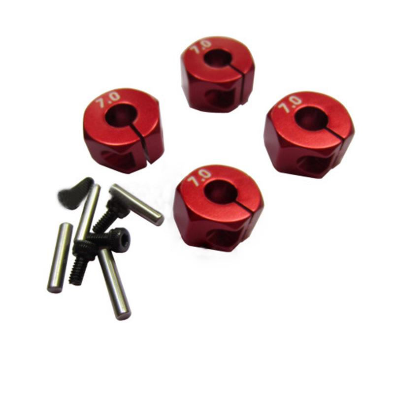 Đầu chuyển đổi ổ trục bánh xe hình lục giác 12mm cho xe điều khiển từ xa 1/10 RC4WD Axial SCX10 7/6/5mm