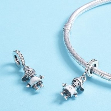 Hạt phụ kiện BAMOER PA5341 họa tiết cậu bé dùng để tự làm vòng đeo tay/ dây chuyền trang sức cho nữ