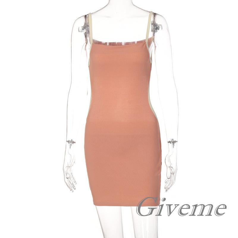 Đầm Ôm Hai Dây Hở Lưng Thời Trang Gợi Cảm Cho Nữ