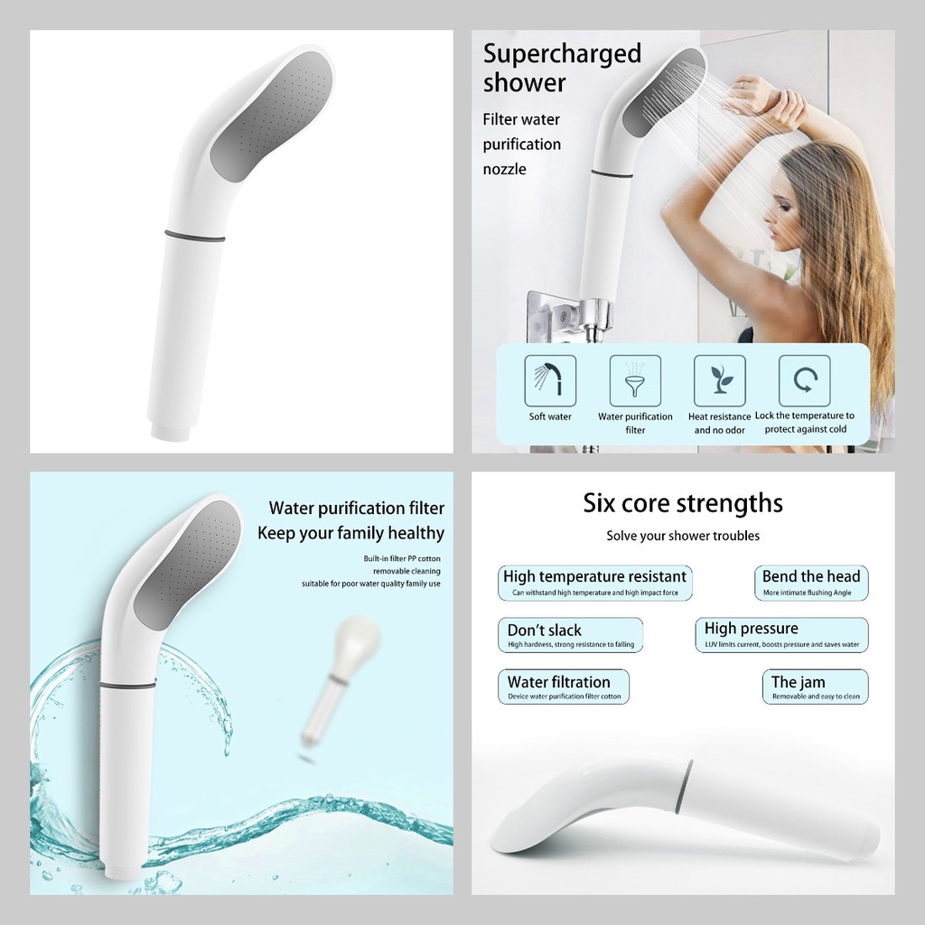 Vòi Hoa Sen Bằng Cao Su Xoay 360 Độ Tiện Dụng JP6