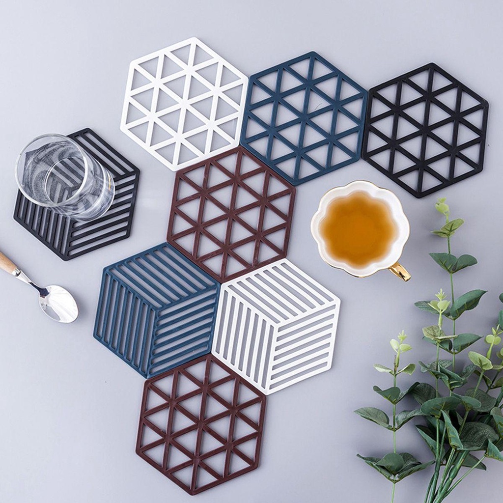 Giá Đỡ Cốc Nước Chịu Nhiệt Chống Trượt Thiết Kế Hình Học Sáng Tạo