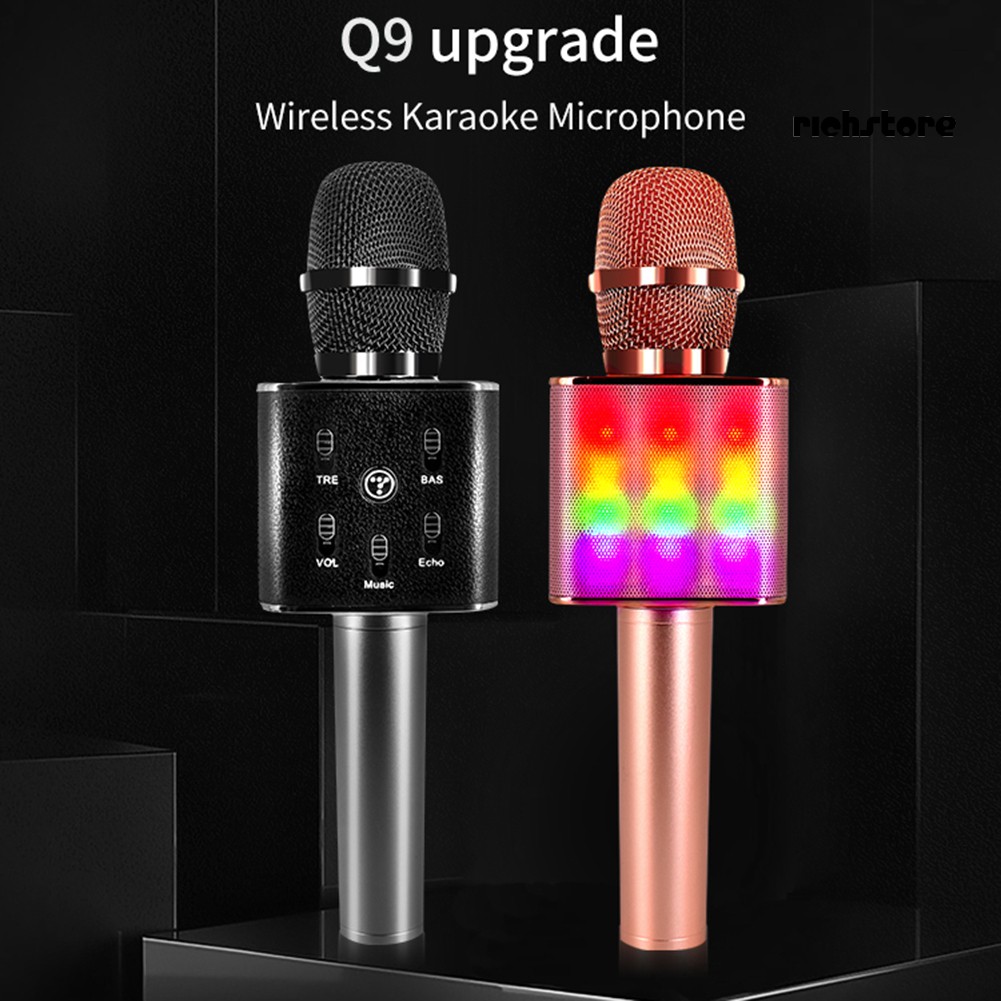 【Ready stock】 TOSING Q9 Wireless Bluetooth Karaoke KTV Party Home Music Singing Microphone