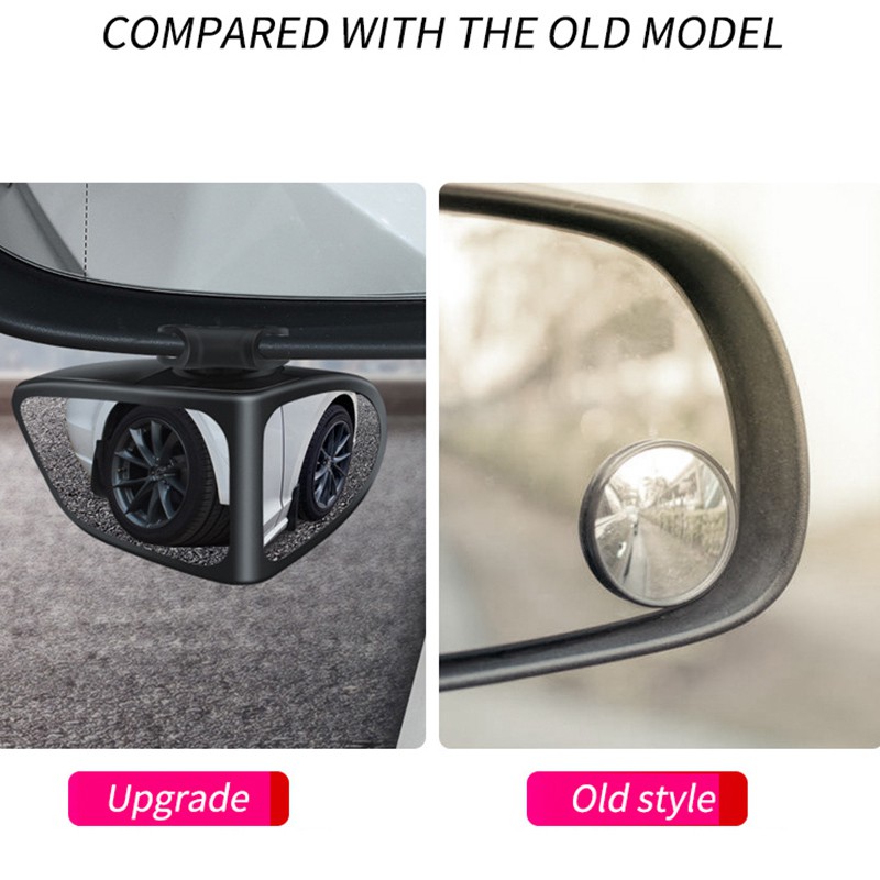 Gương chiếu hậu EKLEVA hình tròn nhỏ có thể xoay 360 độ cho xe hơi