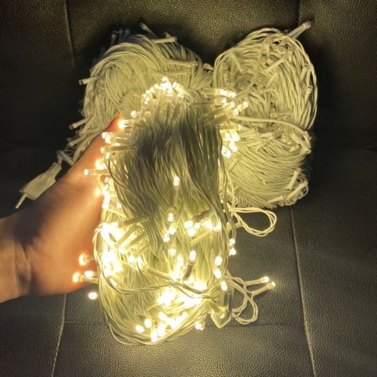 Dây Đèn Led Kim Cương 50 mét -đèn nháy Trang Trí Quán Cafe, Nhà Hàng, Trà Chanh, Công Viên, Quấn Cây