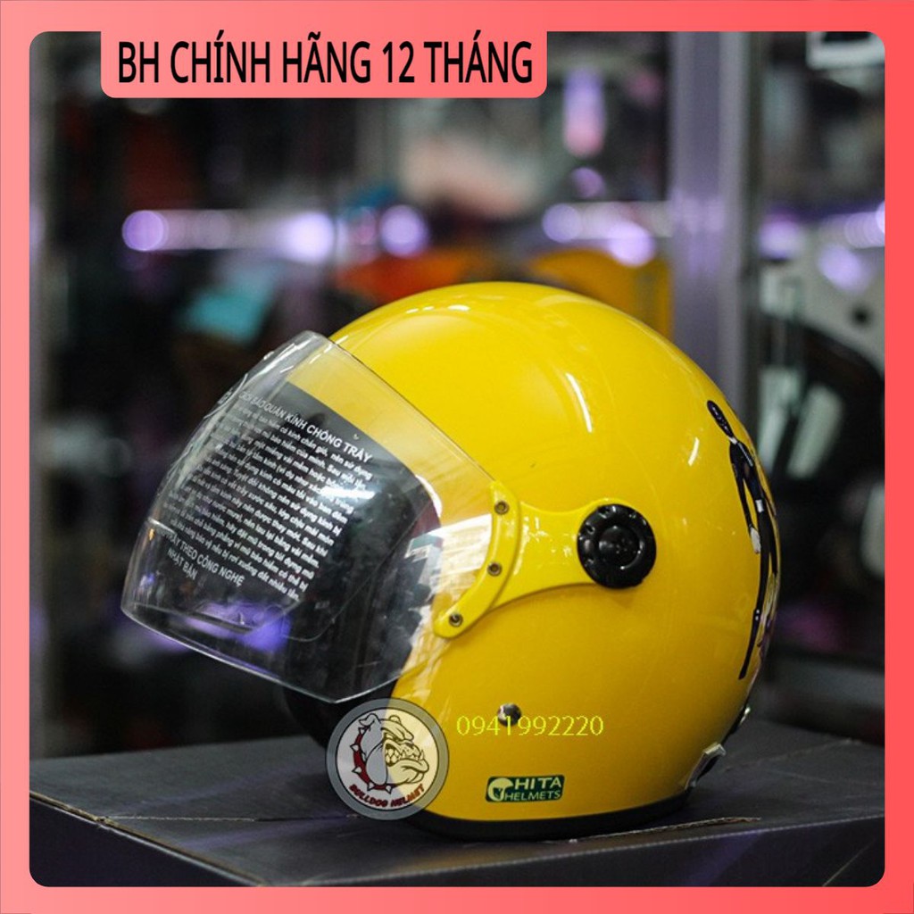 [NÓN BH BÉ] Mũ bảo hiểm 3/4 bé trai Chita CT01S - 6 đến 13 tuổi