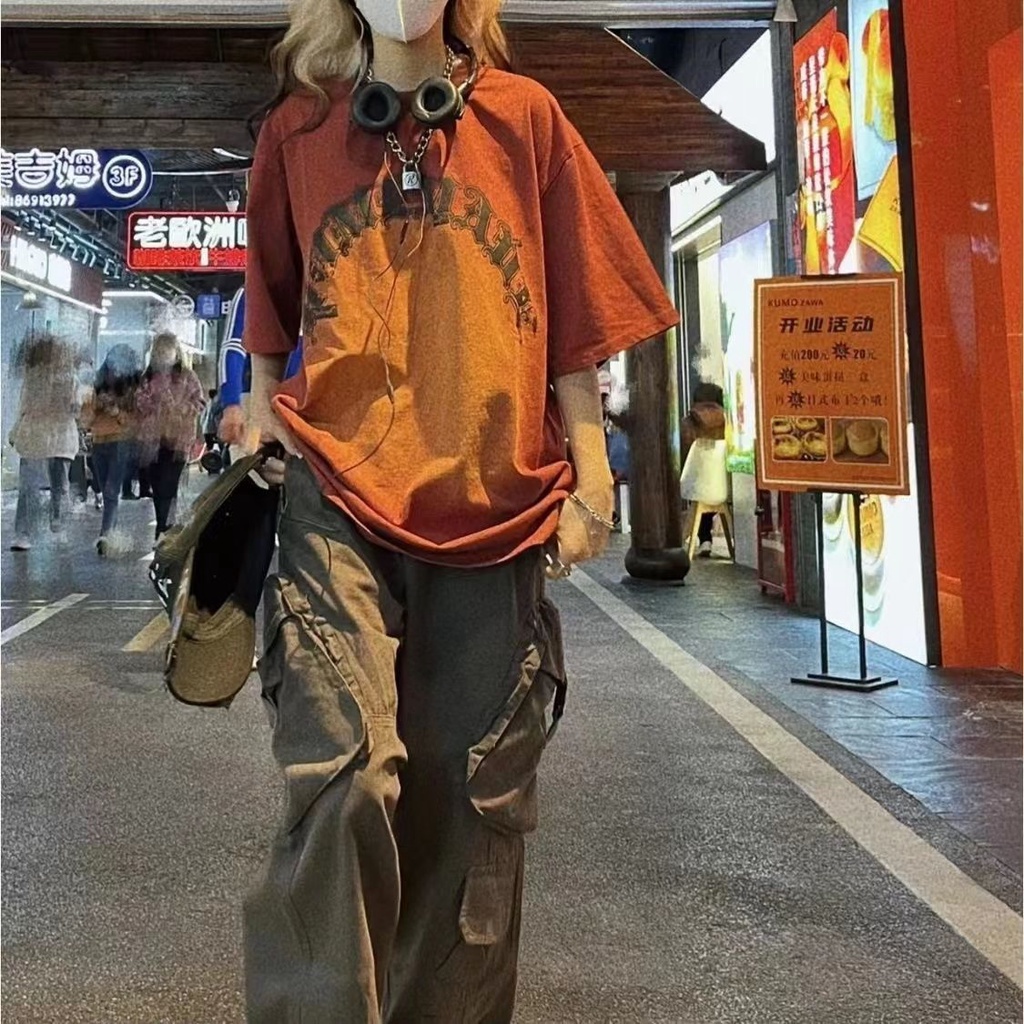 Áo Thun Tay Ngắn Phong Cách Hip Hop Mỹ Cổ Điển Thiết Kế Mới 2022