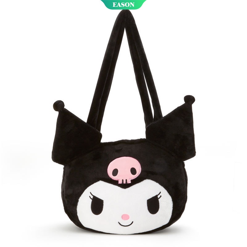SANRIO Túi Xách Đeo Vai Phủ Bông Hình Hello Kitty Melody Cỡ Lớn Thời Trang Đáng Yêu Dành Cho Nữ