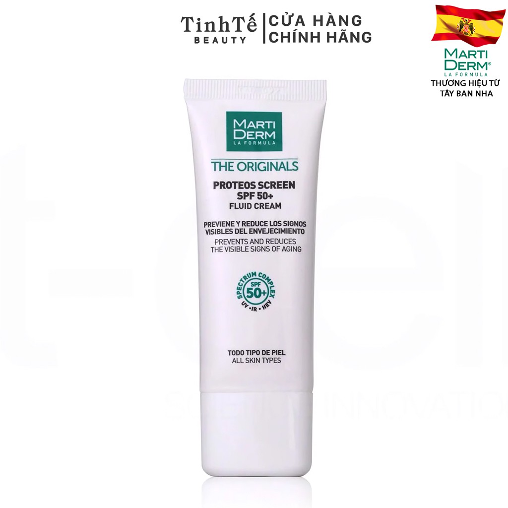 Kem Chống Nắng Phổ Rộng Ngừa Lão Hóa, Phòng Chống Nám Quay Lại MartiDerm The Originals Proteos Screen SPF50+ 40ml