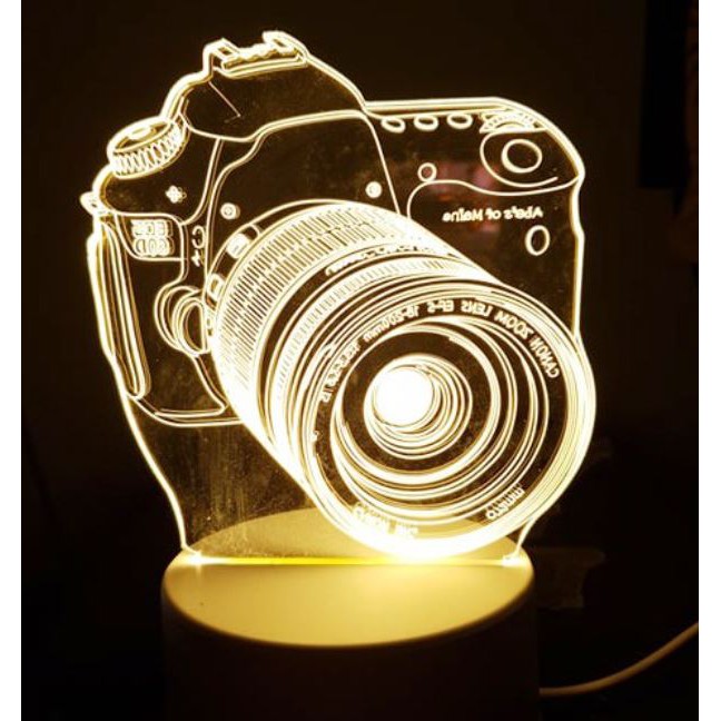 Đèn ngủ 3D để bàn, đèn trang trí phòng ngủ, khắc theo yêu cầu - Làm quà tặng sinh nhật, quà tặng đám cưới