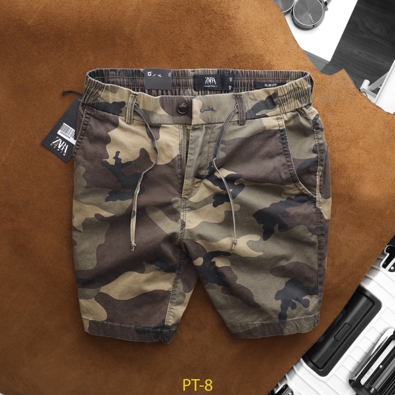 Quần short kaki rằn ri_camo