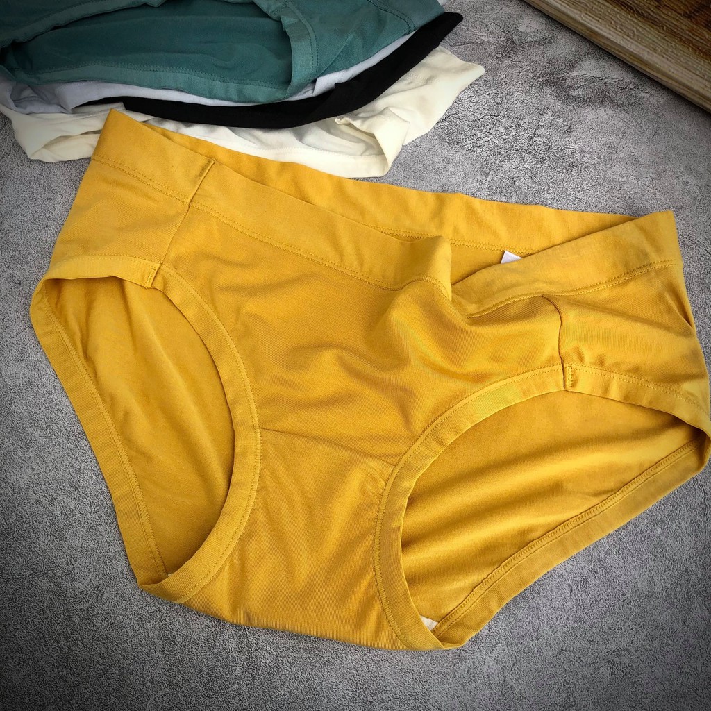 Quần lót nữ cotton trơn lưng vừa Tencel co giãn và thấm hút mồ hôi - kimshop | BigBuy360 - bigbuy360.vn