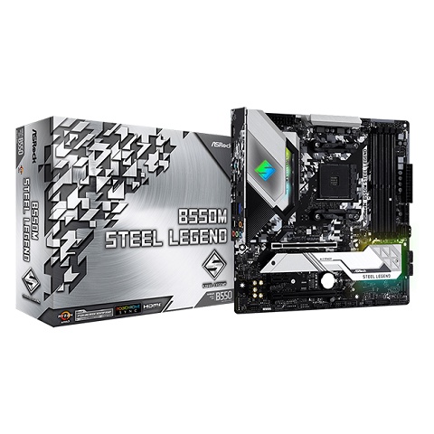 MAINBOARD BO MẠCH CHỦ ASROCK B550M STEEL LEGEND NEW CHÍNH HÃNG