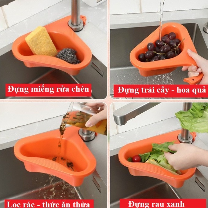 Khay Lọc Rác Cổ Thiên NgaThông Minh, Rổ Lọc Rác Bồn Rửa Bát Đa Năng Tiện Lợi