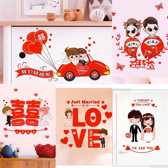 Giấy dán tường trang trí cưới