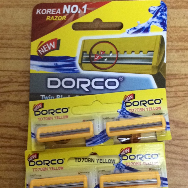 1 đôi dao cạo lưỡi đôi Dorco số 1 Hàn Quốc