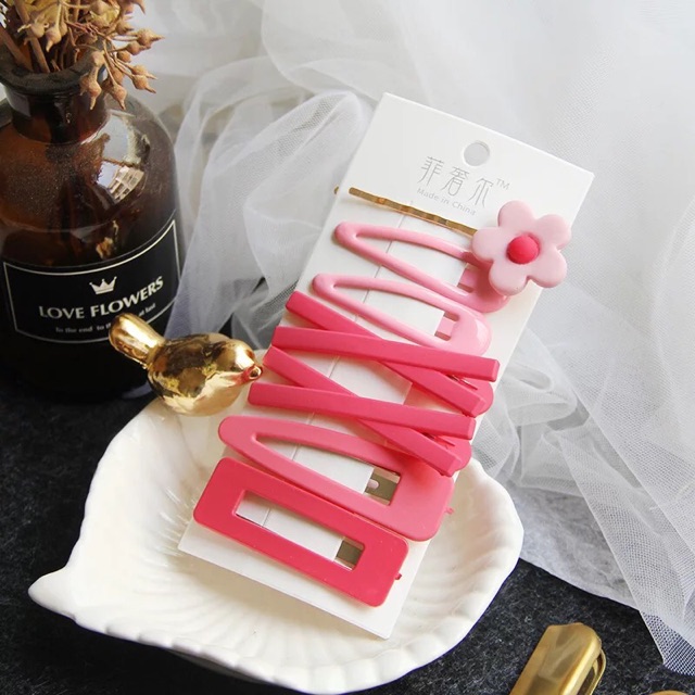 Set cặp tóc dễ thương nhiều màu