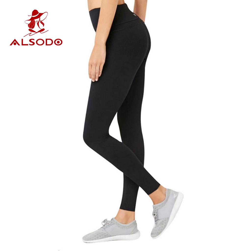 Quần legging nâng mông cạp cao cực kì tôn dáng - ALSODO