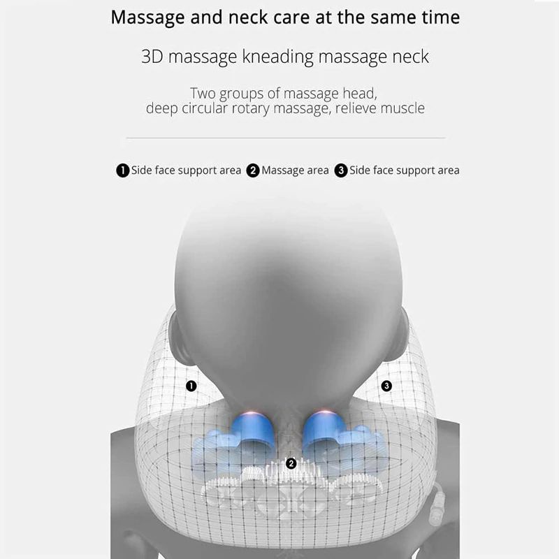 Gối Massage cổ, máy mát xa cổ hồng ngoại ⚡ Free ship⚡  giảm căng thẳng mệt mỏi, công nghệ Nhật Bản, bảo hành 6 tháng