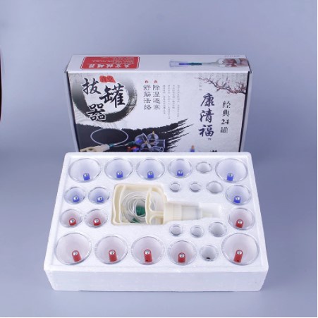 Bộ giác hơi chân không 24 cốc không dùng lửa, Bộ trị liệu giác hơi chân không, Bảo hành chính hãng,An toàn với sức khỏe