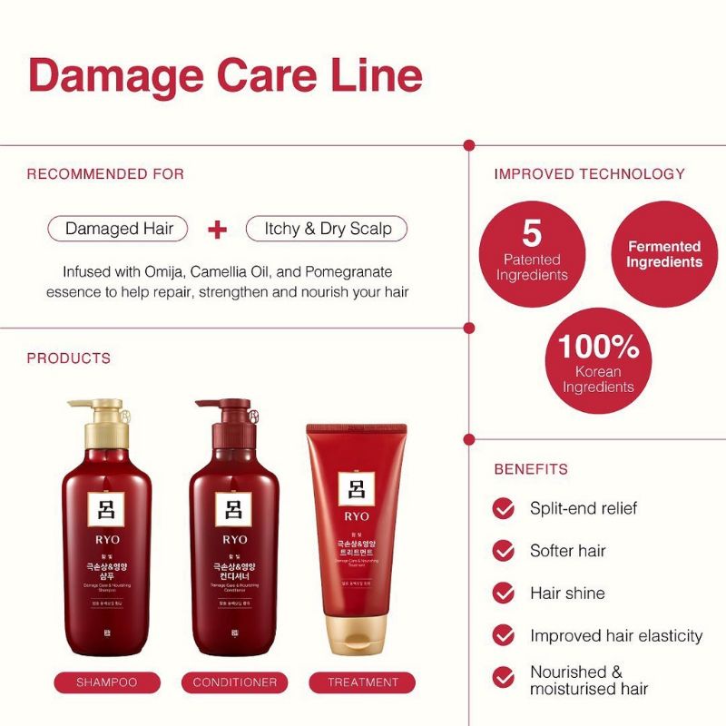 Dầu gội đông y CAO CẤP nhân sâm RYO ngừa rụng kích thích mọc tóc Hàn Quốc Hair Loss MẪU MỚI
