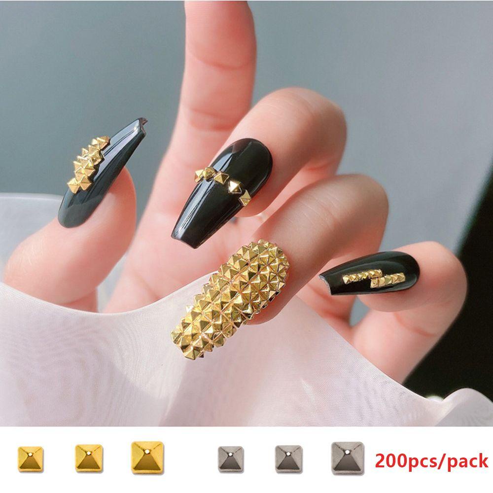 [Hàng mới về] Phụ kiện đính móng tay thiết kế lưng phẳng chóp nhọn độc đáo cá tính