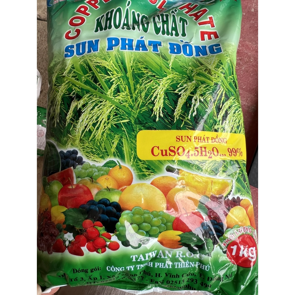 Phân bón vi lượng Sun phát Đồng 1kg