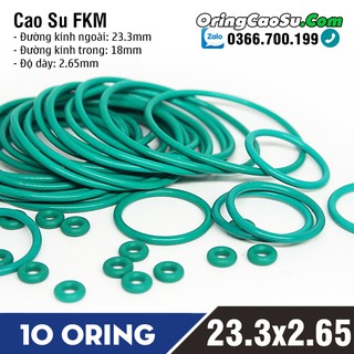 Gioăng Cao Su 23.3x2.65 Oring tròn Sim cao su bộ 10 cái