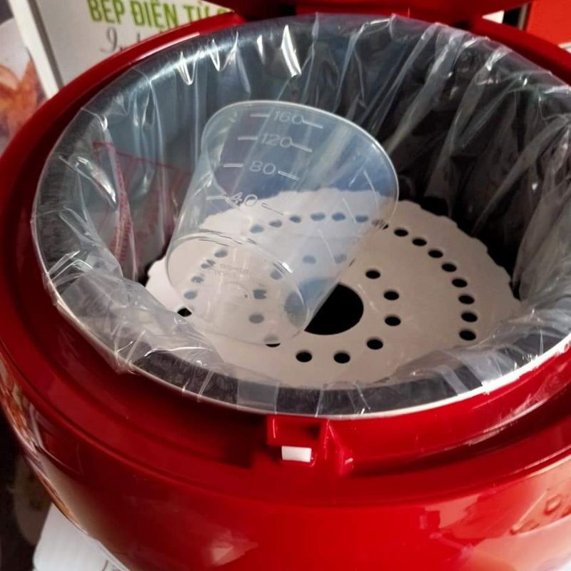 Nồi cơm điện Sharp KS-A08V hình quả táo siêu đẹp và phong cách, 0.7L phù hợp cho 1-3 người ăn