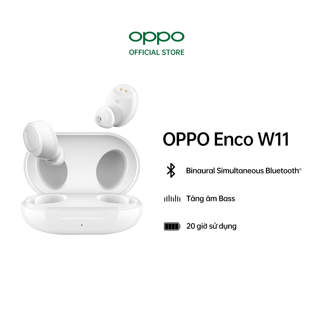 Tai nghe True Wireless Oppo Enco W11 - Hàng Chính Hãng