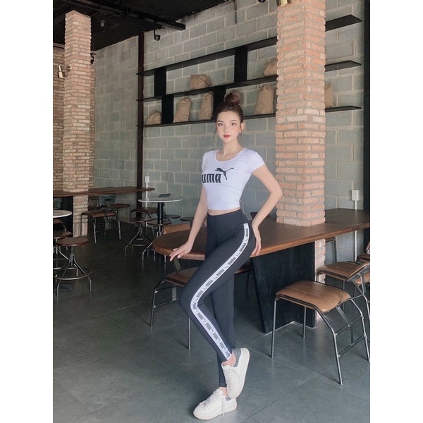 Bộ quần áo tập Gym Yoga Puma thể thao nữ nâng mông tôn dáng