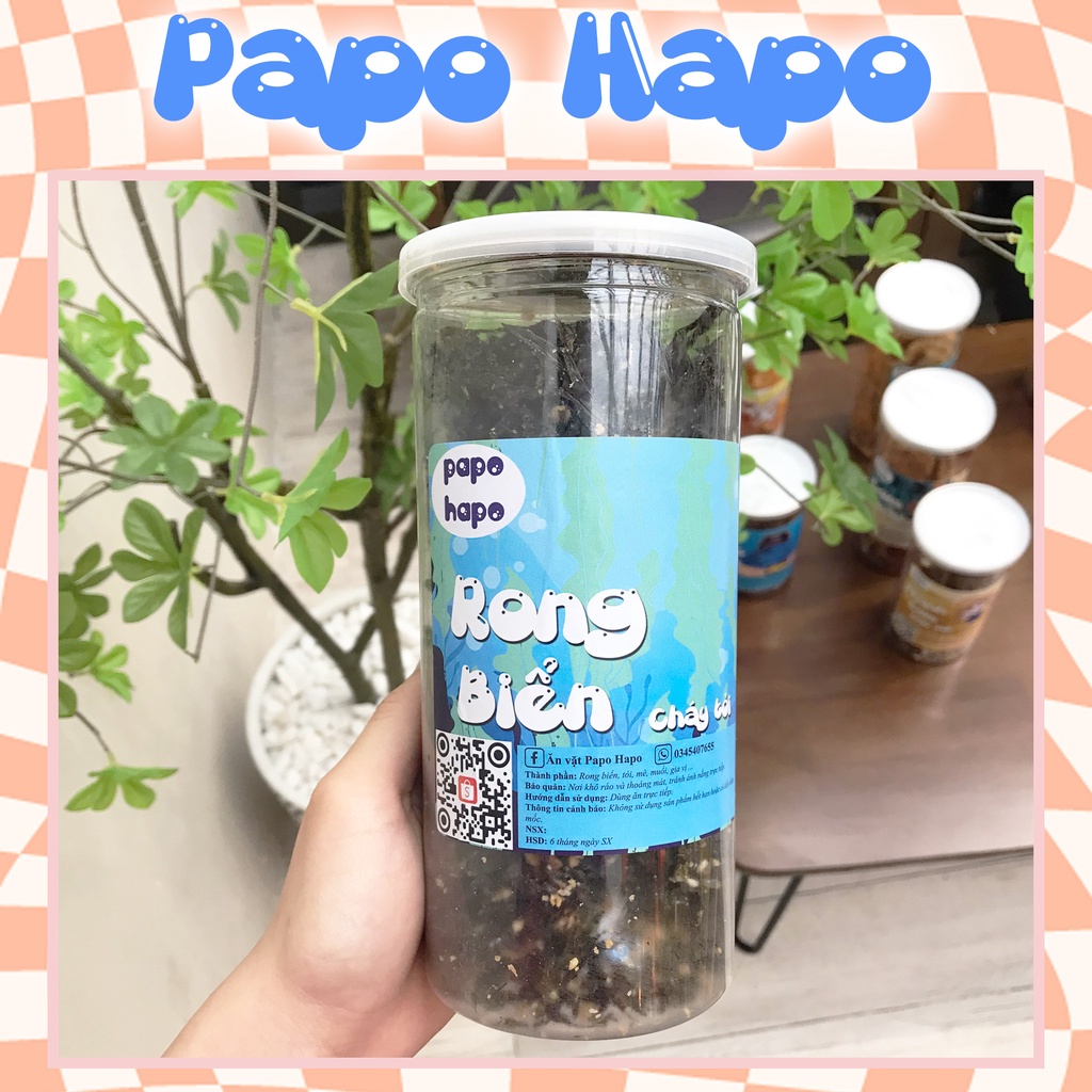 Rong biển cháy tỏi 130g siêu ngon bá cháy