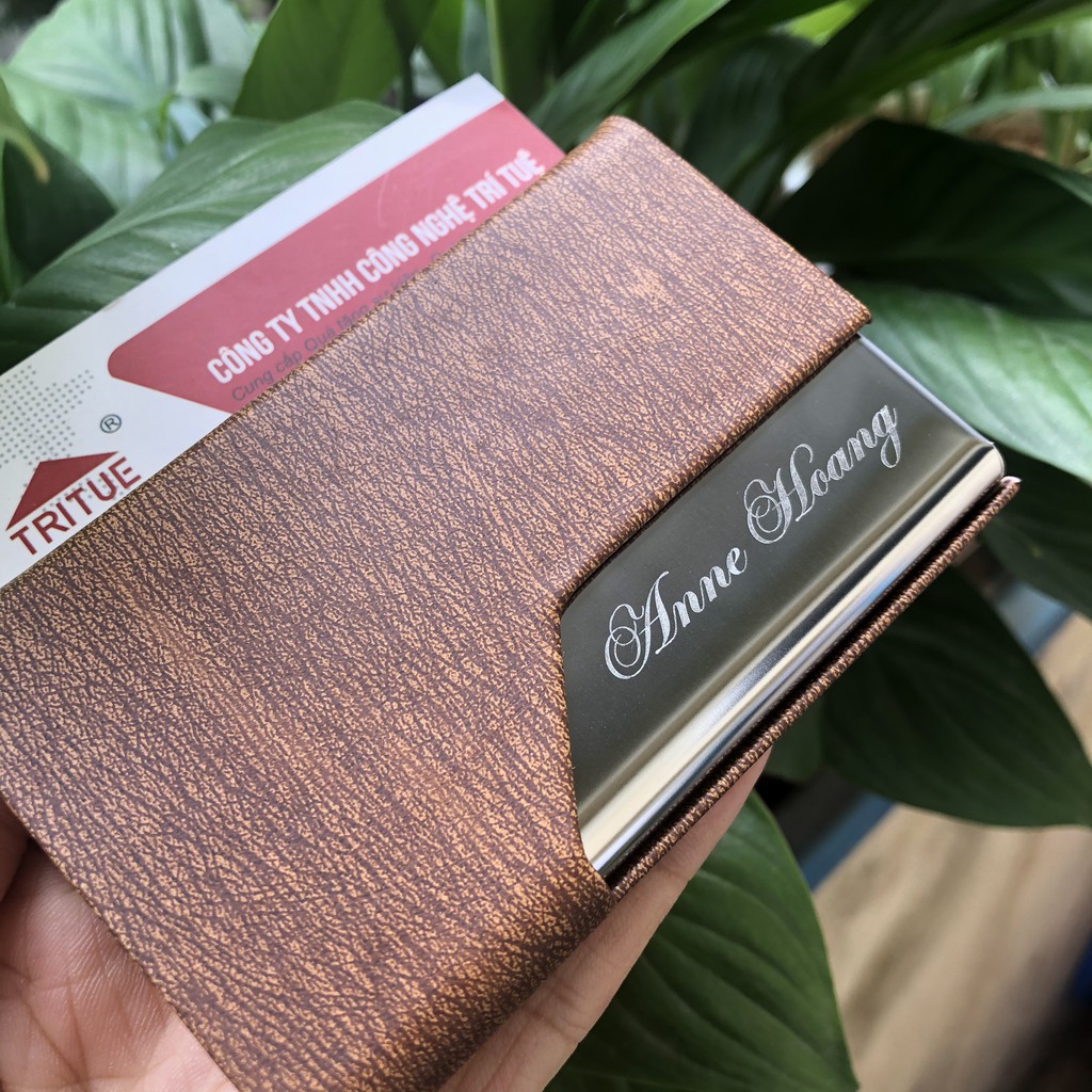 Top hộp đựng name card bằng da đẹp nhất, các mẫu ví đựng danh thiếp bằng da pu siêu bền