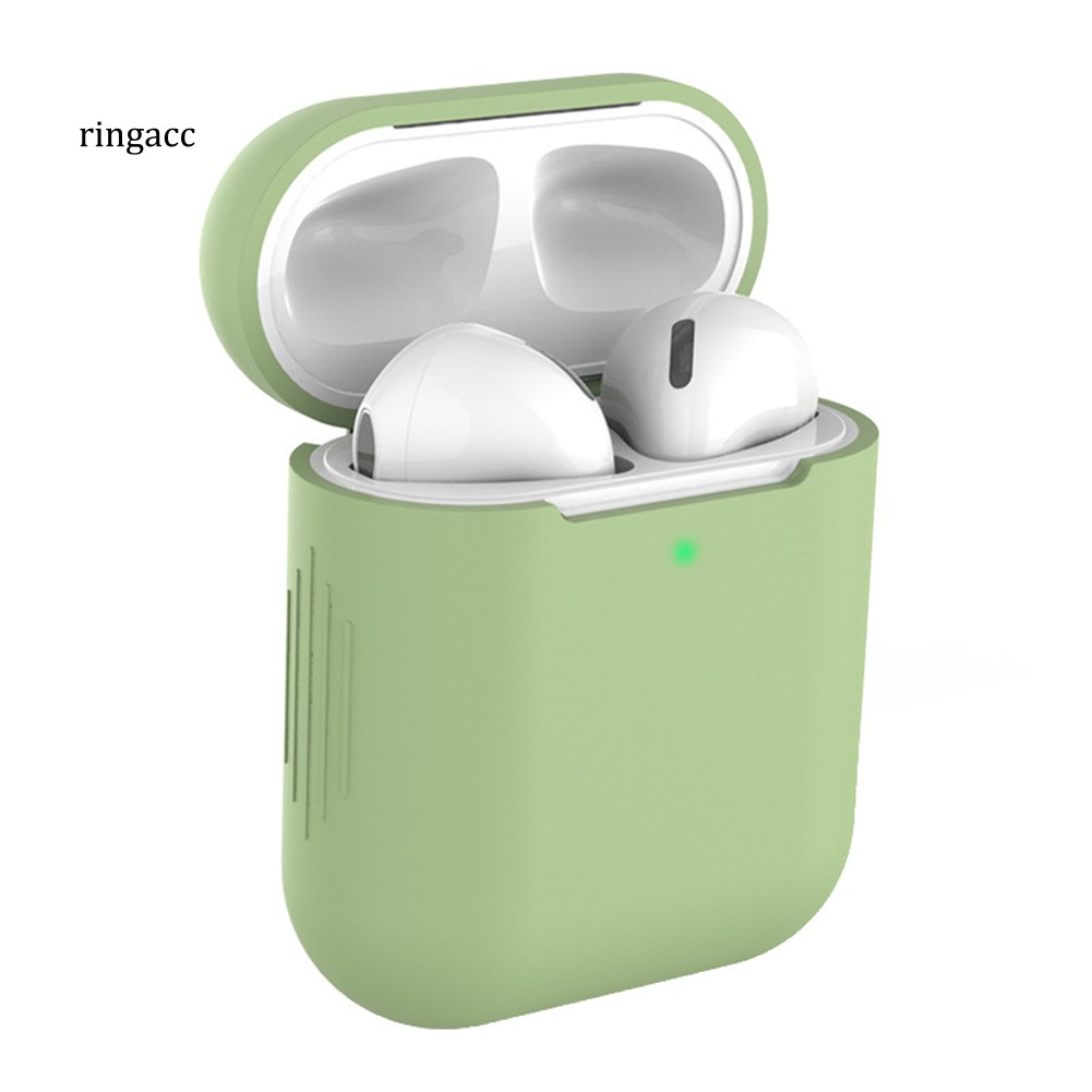 Vỏ Đựng Bảo Vệ Hộp Sạc Tai Nghe Airpods 1 / 2 Bằng Silicone Chống Sốc