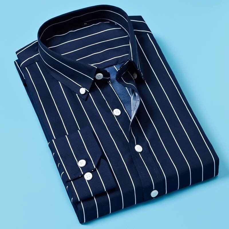 Áo Sơ Mi Nam Dài Tay Sọc Dọc Mới, Kích Cỡ Lớn, Có 7 size m.l.xl.2xl.3xl.4xl.5xl