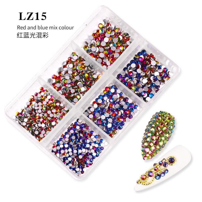 [Hàng mới về] Hạt pha lê kim cương giả ss6-ss20 hỗn hợp nhiều cỡ dùng trang trí móng tay đa năng chuyên dụng