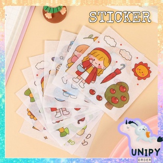 Tấm Sticker Nhãn Dán Hoạt Hình Trang Trí Đáng Yêu