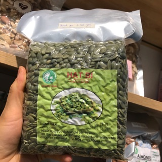 Nhân sống hạt bí xanh Ấn độ 500gr