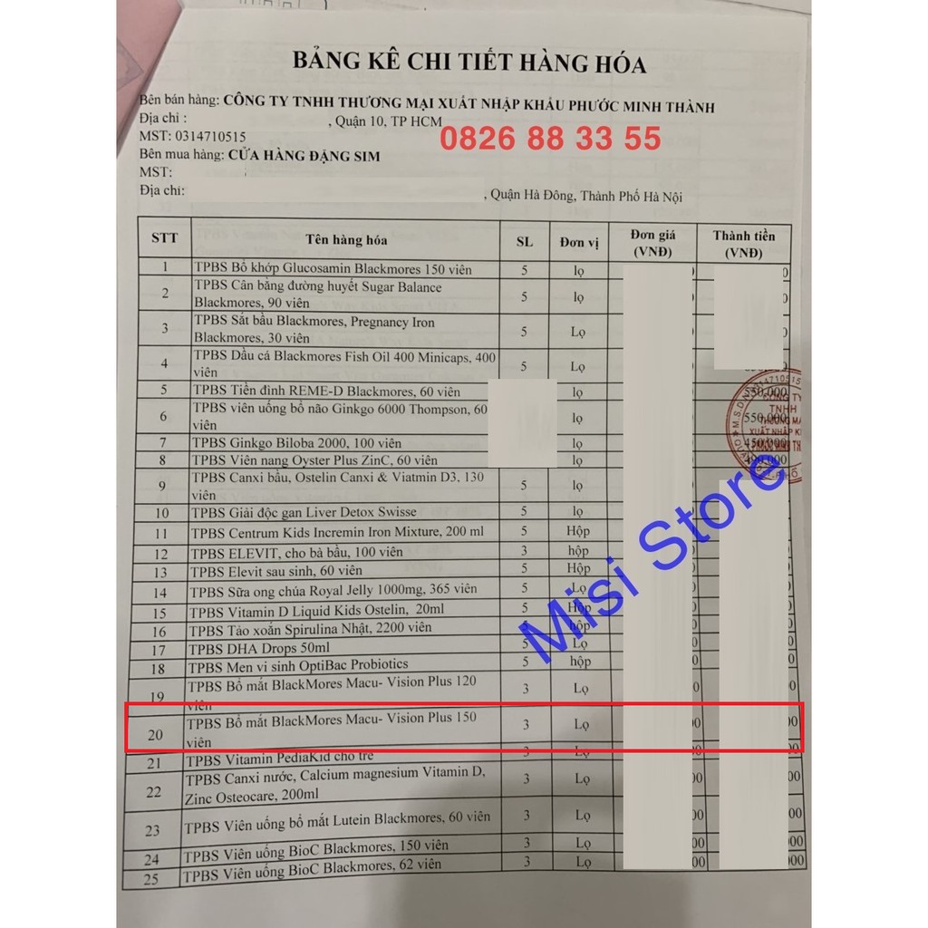 Viên Uống Bổ Mắt Blackmores Macu-Vision Của Úc