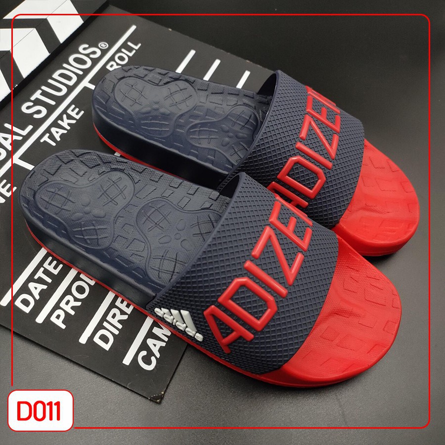 Dép quai ngang adidas ĐỎ ĐEN